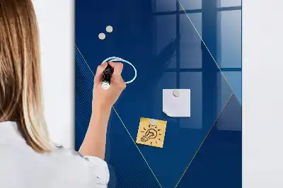 Pizarra magnética para escribir con patrón decorativo