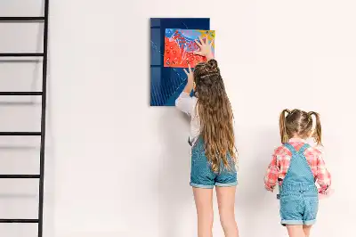 Pizarra magnética para escribir con patrón decorativo