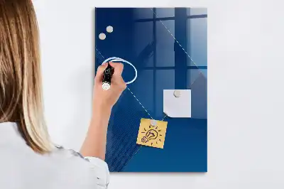 Pizarra magnética para escribir con patrón decorativo