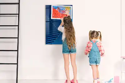 Pizarra magnética para escribir con patrón decorativo