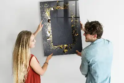 Pizarra magnética para escribir color confeti dorado