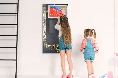 Pizarra magnética para escribir color confeti dorado
