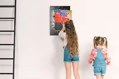 Pizarra magnética para escribir color confeti dorado