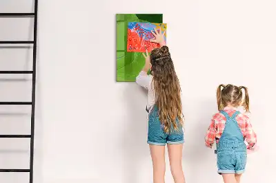 Pizarra blanca magnética diseño de abstracción de olas