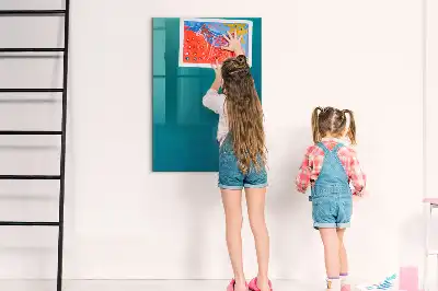 Pizarra magnética para escribir con diseño de abstracción geométrica