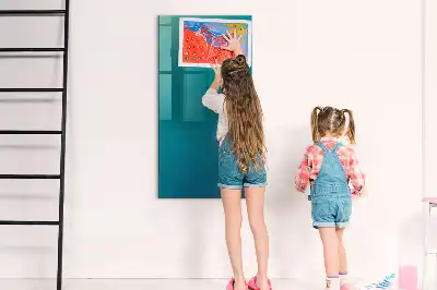 Pizarra magnética para escribir con diseño de abstracción geométrica