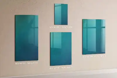 Pizarra magnética para escribir con diseño de abstracción geométrica