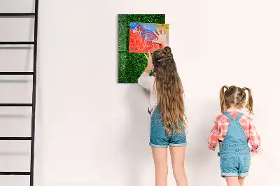 Pizarra magnética para escritura con diseño de seto de hojas
