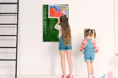 Pizarra magnética para escritura con diseño de seto de hojas