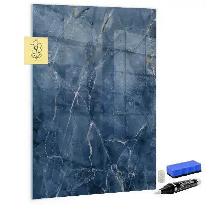 Pizarra magnética para escribir diseño de mármol decorativo
