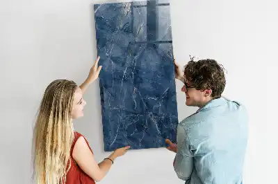 Pizarra magnética para escribir diseño de mármol decorativo