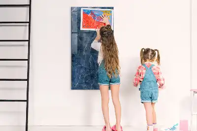 Pizarra magnética para escribir diseño de mármol decorativo