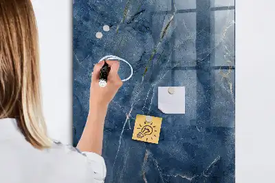 Pizarra magnética para escribir diseño de mármol decorativo