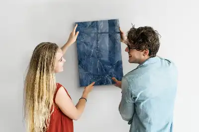 Pizarra magnética para escribir diseño de mármol decorativo