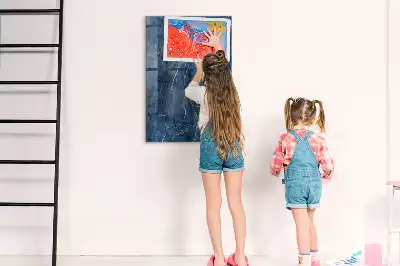Pizarra magnética para escribir diseño de mármol decorativo
