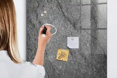 Pizarra blanca magnética con textura de roca