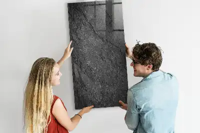 Pizarra blanca magnética con textura de roca