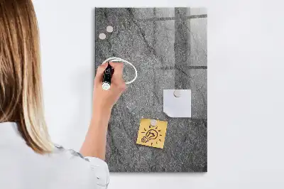 Pizarra blanca magnética con textura de roca