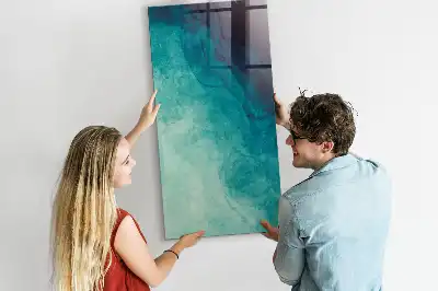 Pizarra magnética para escribir diseño de abstracción marina