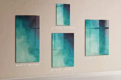 Pizarra magnética para escribir diseño de abstracción marina