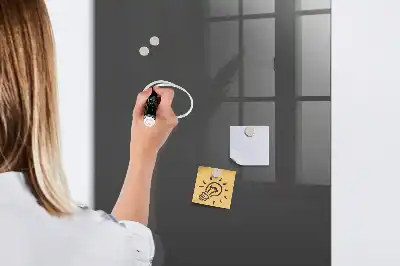 Pizarra magnética para escribir de color gris