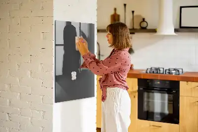 Pizarra magnética para escribir de color gris