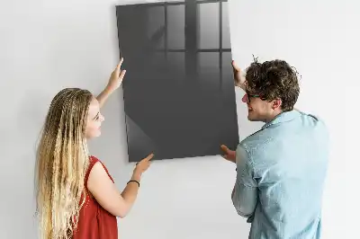 Pizarra magnética para escribir de color gris