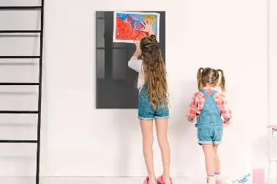 Pizarra magnética para escribir de color gris