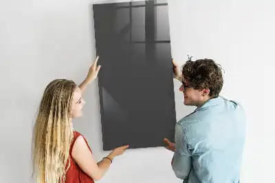 Pizarra magnética para escribir de color gris
