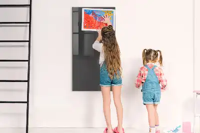 Pizarra magnética para escribir de color gris