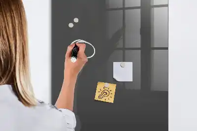 Pizarra magnética para escribir de color gris