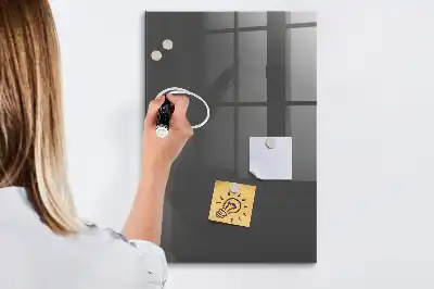 Pizarra magnética para escribir de color gris
