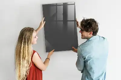 Pizarra magnética para escribir de color gris
