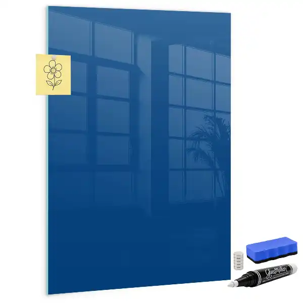 Pizarra magnética para escribir de color azul