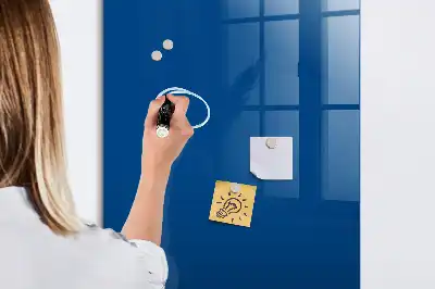 Pizarra magnética para escribir de color azul