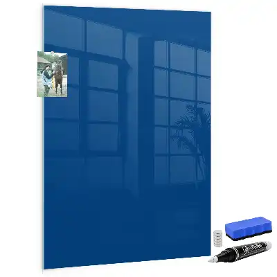 Pizarra magnética para escribir de color azul