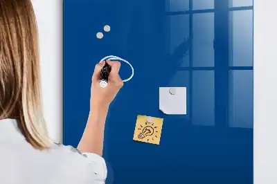 Pizarra magnética para escribir de color azul