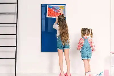 Pizarra magnética para escribir de color azul
