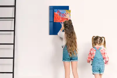 Pizarra magnética para escribir de color azul