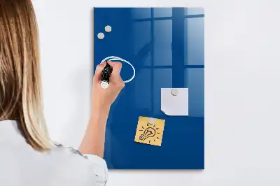 Pizarra magnética para escribir de color azul