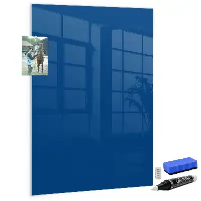 Pizarra magnética para escribir de color azul