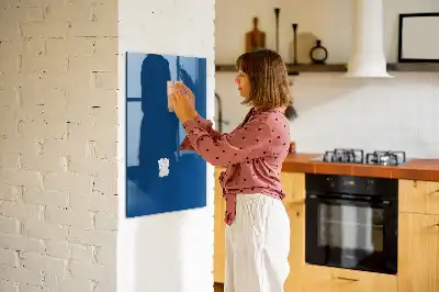 Pizarra magnética para escribir de color azul