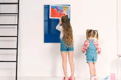 Pizarra magnética para escribir de color azul