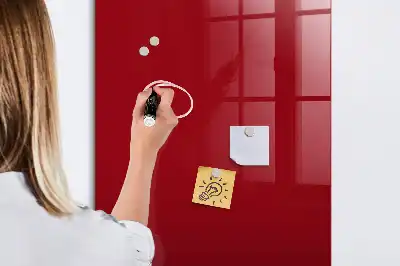 Pizarra magnética para escribir en color rojo