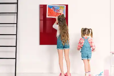 Pizarra magnética para escribir en color rojo