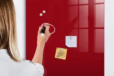 Pizarra magnética para escribir en color rojo