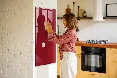 Pizarra magnética para escribir en color rojo
