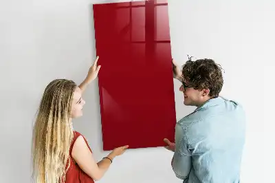 Pizarra magnética para escribir en color rojo