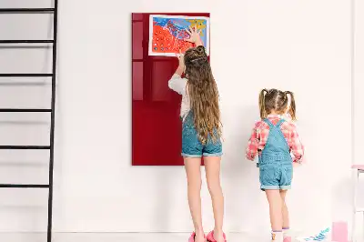 Pizarra magnética para escribir en color rojo
