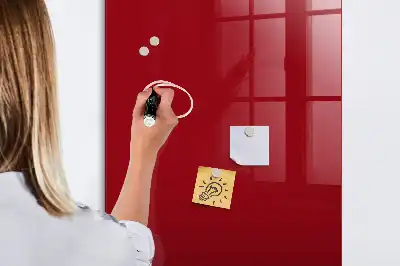 Pizarra magnética para escribir en color rojo